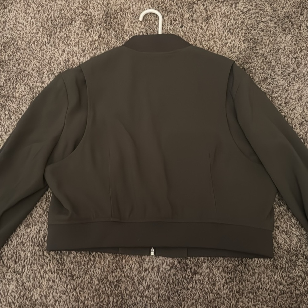 Express Cropped Bomber Jacket - image 4